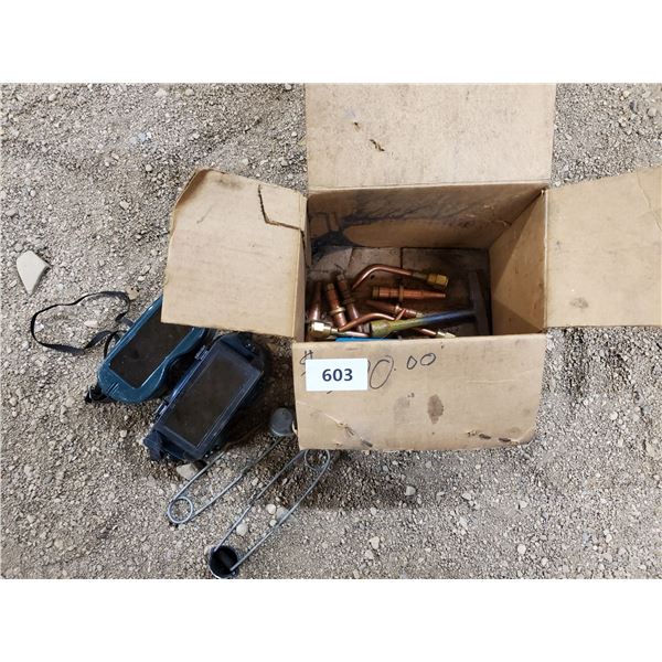 WELDING TIPS, GOGGLES