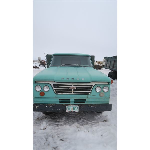 1965 Fargo 300 AS is Has hoist and key VIN 2362928774 (Runs & Drives, Always stored in quonset)