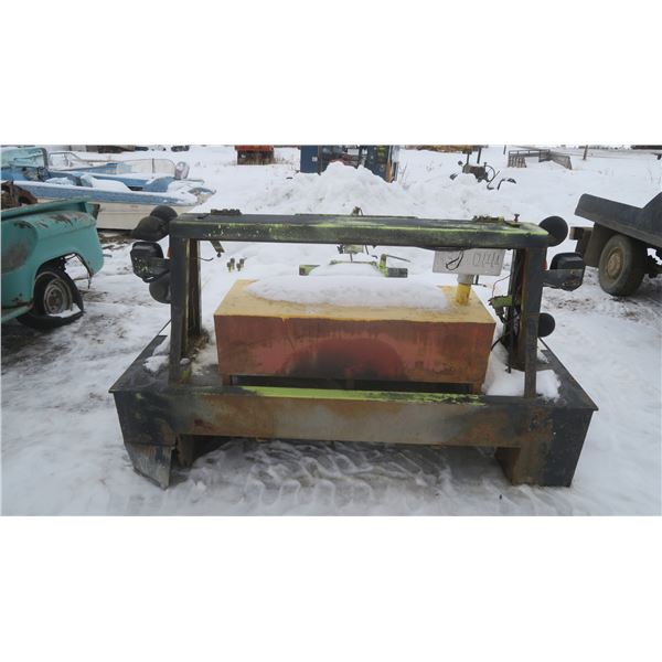 Tow truck deck with winch/arm