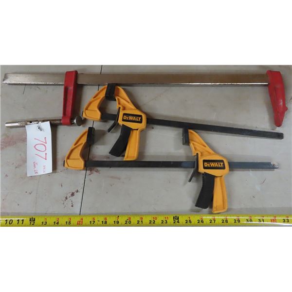 Dewalt quick grip clamps + C- clamp