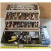 Image 2 : 15.5"L x 7.5"W x 7.5"H Tackle box + contents