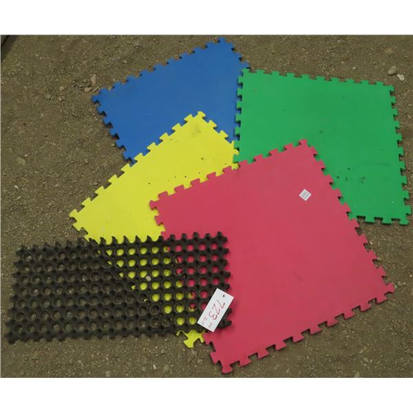 5 Floor mats (Includes 4 colored puzzle mats 2ft x 2ft)
