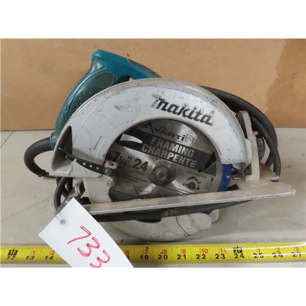 Corded Makita Skill Saw (blade size 7-1/4")