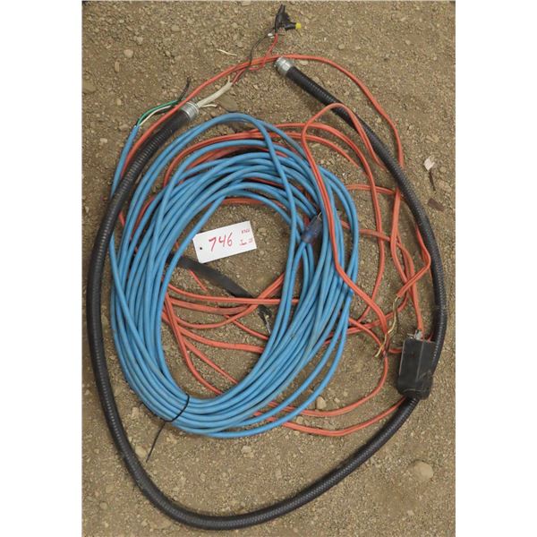 Lot of electrical cords/housing ( includes 30A 250V plugin)