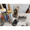 Image 3 : box of fasteners, nails, screws, drill bits, + more