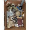 Image 6 : box of fasteners, nails, screws, drill bits, + more