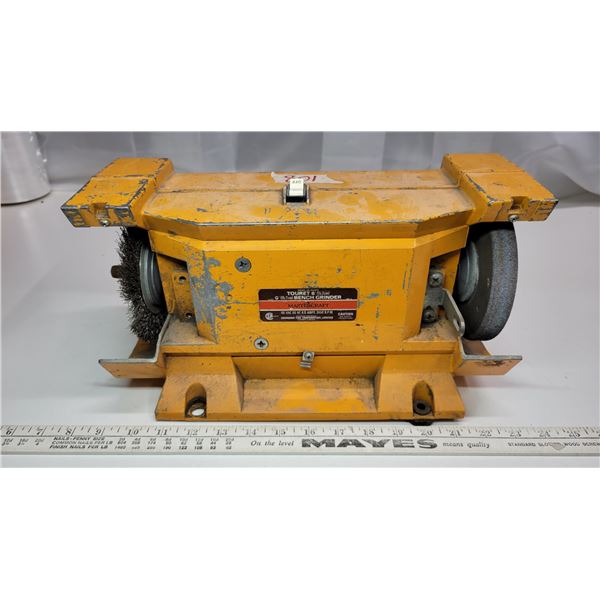 Large yellow Bench Grinder