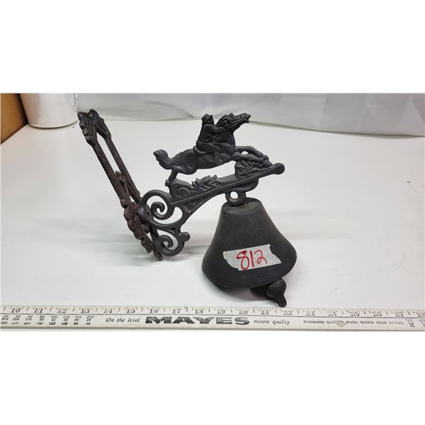 Cast Iron horse & Rider bell