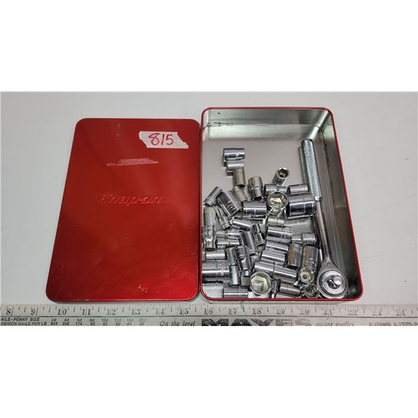 Assorted Metric sockets, in Snap-On tin