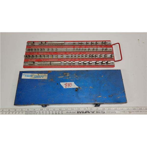 Socket holder (1/2, 3/8, 1/4" drives) & metal socket case