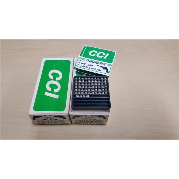Lot of 1264 no .500 small pistol primers (cannot ship, PAL required)