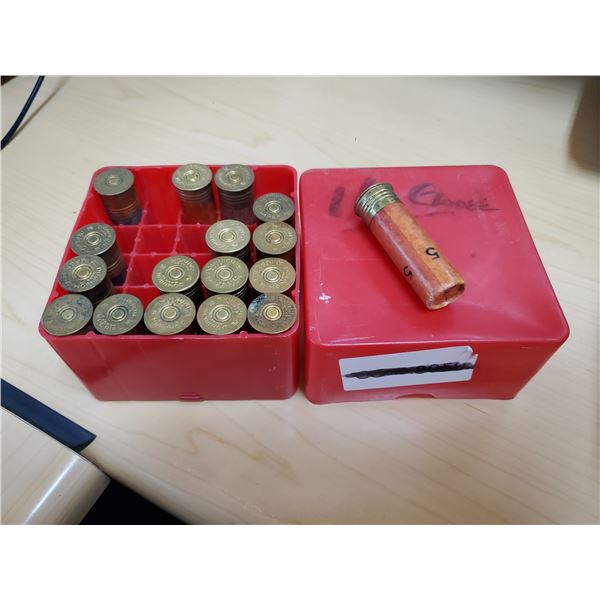 17 vintage Herters 2 3/4" No. 5 Shot 16 Guage Shotgun Shells (cannot ship, PAL required)