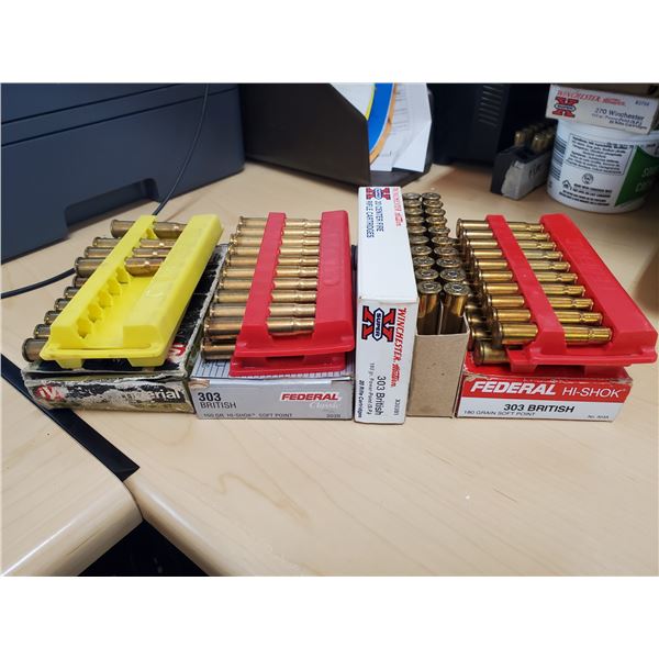 lot of 74 303 british ammuntion - various grains & points (cannot ship, PAL required)