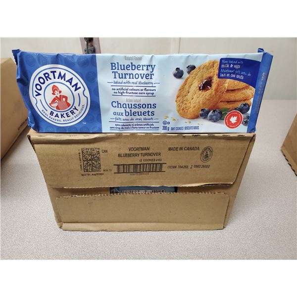 Voortman blueberry turnover case of 12 BB Aug/30/2022