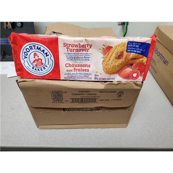Voortman strawberry turnovers case of 12 BB Jul/22/2022