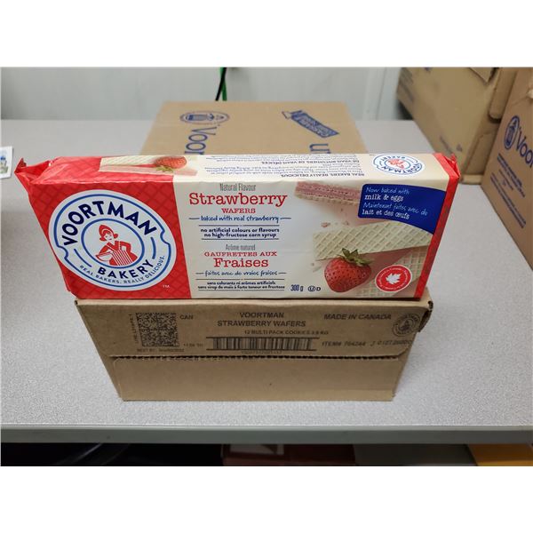 Voortman strawberry wafers case of 12 BB Nov/23/2022