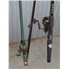 Image 2 : 2 complete fishing rods with spools & 1 rod without a spool