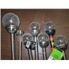 Image 3 : Lot of Fusion solar crackle ball stake lights