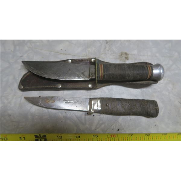 2 vintage buck knives - both made in germany