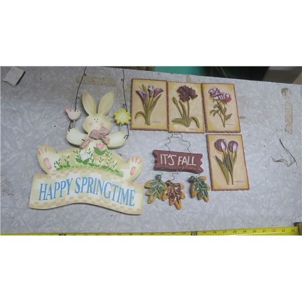 assorted wall ornaments