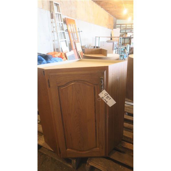 corner cabinet - 33"H x 24"W x 24"D
