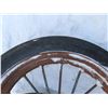 Image 3 : 2 Antique steel rims with wheels implement tires 7.50-36, 11.25-28