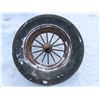 Image 7 : 2 Antique steel rims with wheels implement tires 7.50-36, 11.25-28