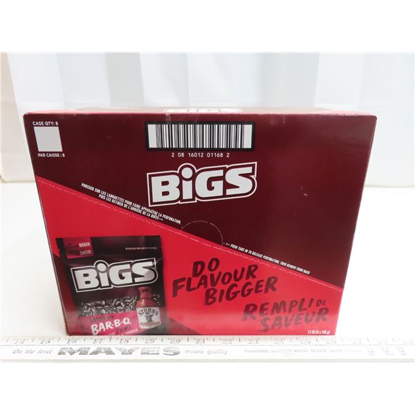 Box of Brigs BAR-B-Q sunflower seeds (8 bags per box)