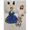 Image 1 : 2 Collector dolls, 1960's right from France. Mini plate - Paris Notre Dame France