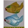 Image 1 : 2pc Fish Chalkware