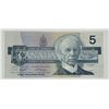 Image 1 : 1986 $5 bill HNB6119142  Knight Dodge Nice bill colorful with green security marks present