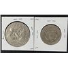 Image 2 : 1977 Eisenhower Dollar & 1974 D Kennedy ½ dollar   Nice combination take a close look at the details