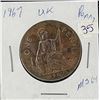 Image 1 : 1967 British Penny  beautiful condition   look closely at the details in the coin