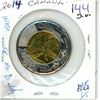 Image 1 : 2014 Toonie  “ Wait for Daddy “ only:5,000,000 minted,,beautiful example       look closely at the d