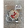 Image 1 : 2015  $25 coloured coin in celebration of the 50th anniversary of the Canadian flag.         Beautif