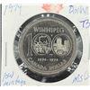 Image 1 : 1874-1974 100th Anniversary of Winnipeg  Low Mintage   beautiful coin sharp details   Take close loo