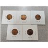 Image 2 : 1982 1984 1985 1987 & 1990 Pennies all have nice toning to them                                     