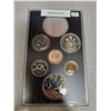 Image 1 : 1980 Proof Set with 7 Coins: Arctic Territories Centennial  missing Silver Dollar  brilliant relief 