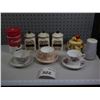 Image 1 : China cups/saucers, containers, soup thermos