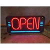 Image 1 : LARGE OPEN SIGN - WORKING 34" X 16"