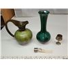 Image 1 : Vintage pottery, old lock and metal cup