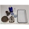 Image 2 : Vintage Items - Hospital tray, bottle, miners lamp, tabacco tin, etc.