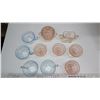 Image 2 : Assorted pink and blue depression glasswares