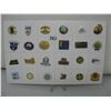 Image 1 : LOT OF 24 SASKATCHEWAN TOWN PINS - ALL DIFFERENT TOWNS