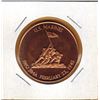 Image 1 : 1 OUNCE COPPER  .999 FINE - U.S. MARINES - IWO JIMA