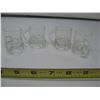 Image 1 : LOT OF 4 MINI SHOT GLASSES (Mug Style) & 2 VINTAGE RESTAURANT COFFEE CREAMERS