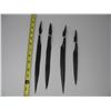 Image 1 : LOT OF 4 HAND CARVED LETTER OPENERS from KENYA - Native Carved