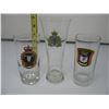 Image 1 : LOT OF 3 GLASSES - REGINA POLICE - RCMP AIRDRIE - CAMP PENHOLD