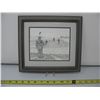 Image 1 : BERNIE BROWN MATTED and  FRAMED PRINT