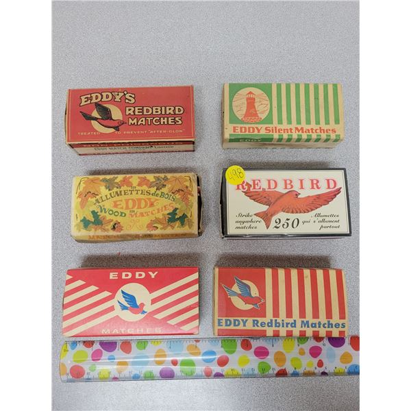 5 match boxes